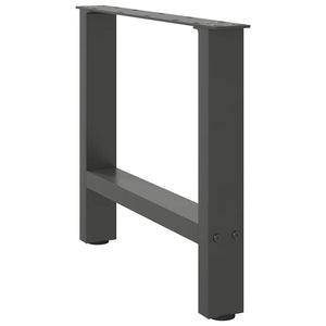 vidaXL Coffee Table Legs Anthracite 2 pcs. 60x(42-43) cm Steel