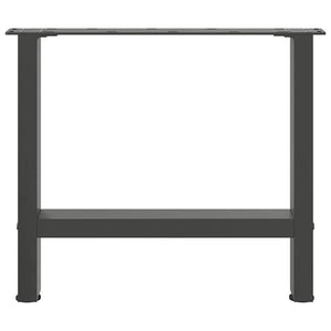 vidaXL Coffee Table Legs Anthracite 2 pcs. 60x(42-43) cm Steel