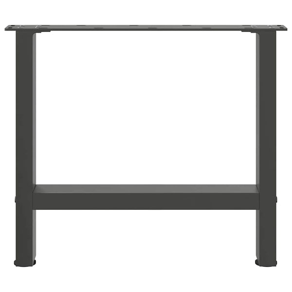 vidaXL Coffee Table Legs Anthracite 2 pcs. 60x(42-43) cm Steel