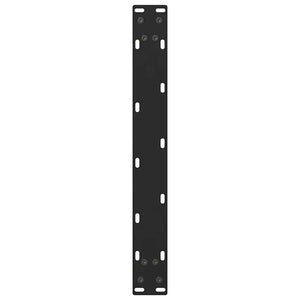 vidaXL Coffee Table Legs Black 2 pcs. 70x(42-43) cm Steel