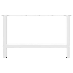 vidaXL Coffee Table Legs White 2 pcs. 70x(42-43) cm Steel