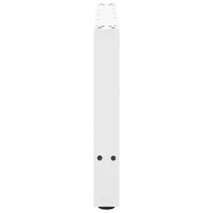 vidaXL Coffee Table Legs White 2 pcs. 70x(42-43) cm Steel
