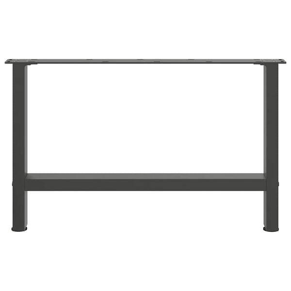 vidaXL Coffee Table Legs Anthracite 2 pcs. 70x(42-43) cm Steel
