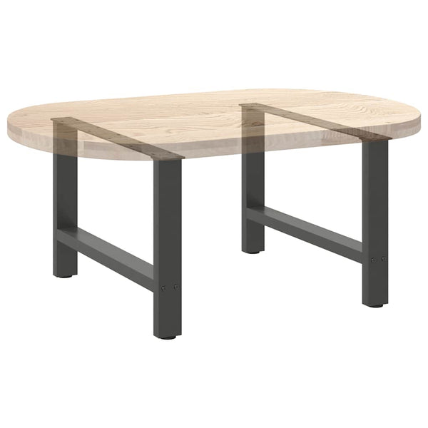 vidaXL Coffee Table Legs Anthracite 2 pcs. 70x(42-43) cm Steel