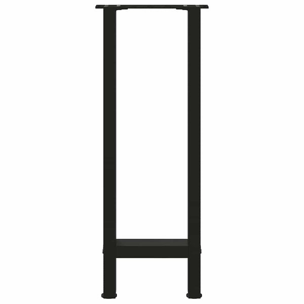 vidaXL Console Table Legs Black 2 pcs. 28x(72-73) cm Steel