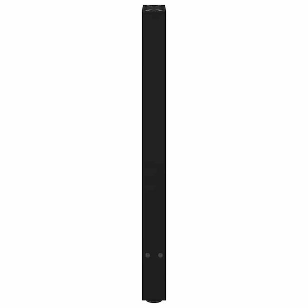 vidaXL Console Table Legs Black 2 pcs. 28x(72-73) cm Steel