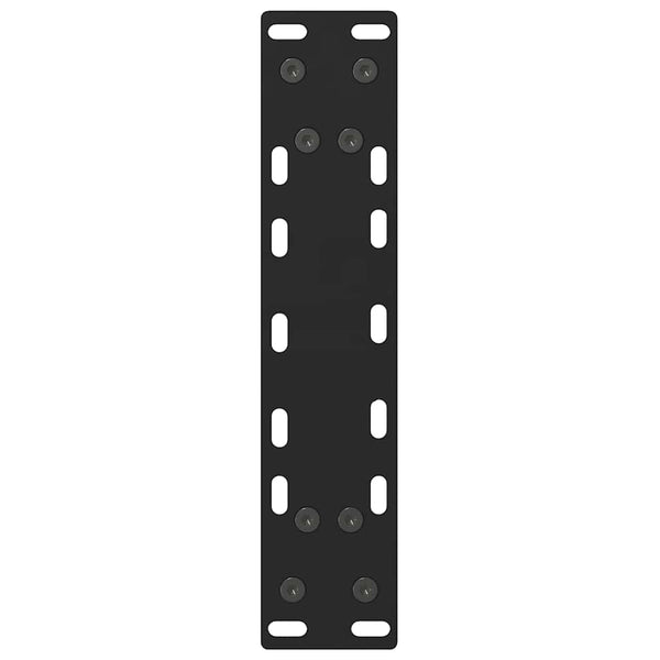 vidaXL Console Table Legs Black 2 pcs. 28x(72-73) cm Steel