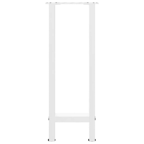 vidaXL Console Table Legs White 2 pcs. 28x(72-73) cm Steel
