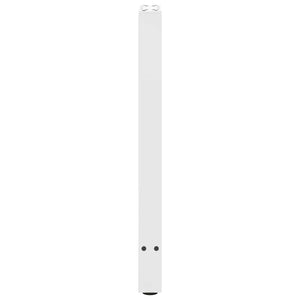 vidaXL Console Table Legs White 2 pcs. 28x(72-73) cm Steel