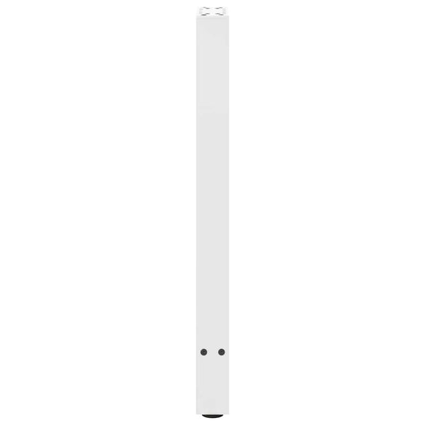vidaXL Console Table Legs White 2 pcs. 28x(72-73) cm Steel
