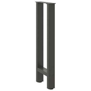 vidaXL Console Table Legs Anthracite 2 pcs. 28x(72-73) cm Steel
