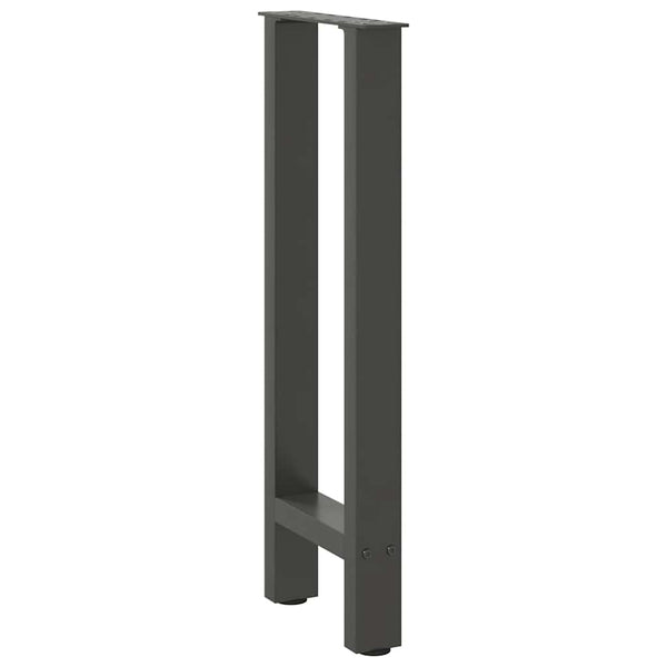 vidaXL Console Table Legs Anthracite 2 pcs. 28x(72-73) cm Steel