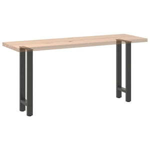 vidaXL Console Table Legs Anthracite 2 pcs. 28x(72-73) cm Steel