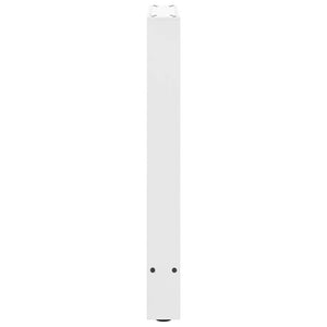vidaXL Dining Table Legs White 2 pcs. 50x(72-73) cm Steel