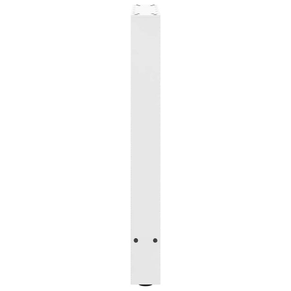 vidaXL Dining Table Legs White 2 pcs. 50x(72-73) cm Steel