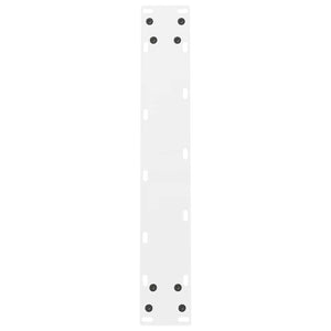 vidaXL Dining Table Legs White 2 pcs. 50x(72-73) cm Steel