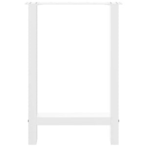 vidaXL Dining Table Legs White 2 pcs. 60x(72-73) cm Steel