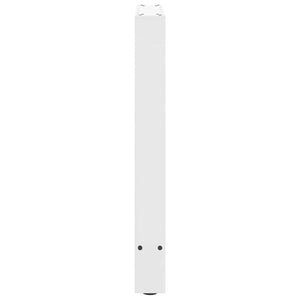 vidaXL Dining Table Legs White 2 pcs. 60x(72-73) cm Steel