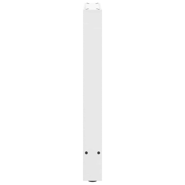 vidaXL Dining Table Legs White 2 pcs. 60x(72-73) cm Steel