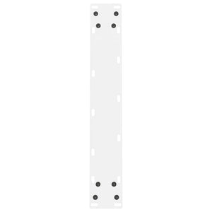 vidaXL Dining Table Legs White 2 pcs. 60x(72-73) cm Steel