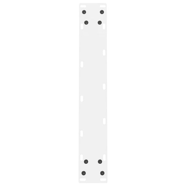 vidaXL Dining Table Legs White 2 pcs. 60x(72-73) cm Steel