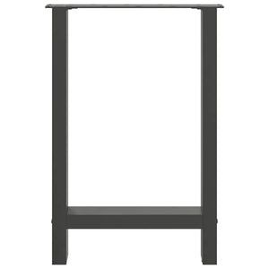 vidaXL Dining Table Legs Anthracite 2 pcs. 60x(72-73) cm Steel