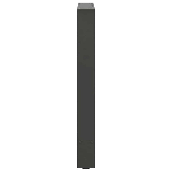 vidaXL Dining Table Legs Anthracite 2 pcs. 60x(72-73) cm Steel