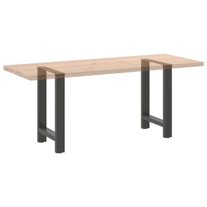 vidaXL Dining Table Legs Anthracite 2 pcs. 60x(72-73) cm Steel