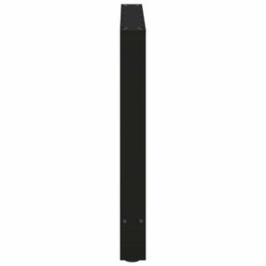 vidaXL Dining Table Legs Black 2 pcs 70x(72-73) cm Steel