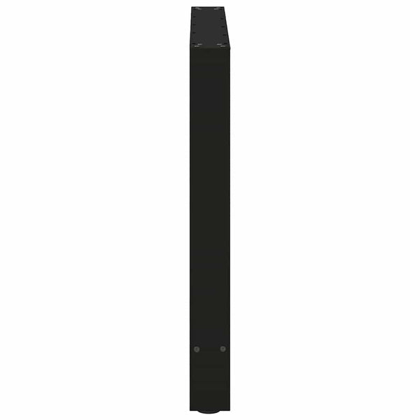vidaXL Dining Table Legs Black 2 pcs 70x(72-73) cm Steel