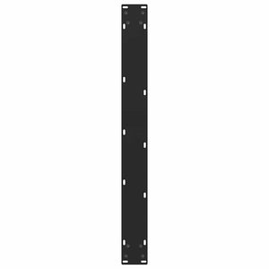 vidaXL Dining Table Legs Black 2 pcs 80x(72-73) cm Steel