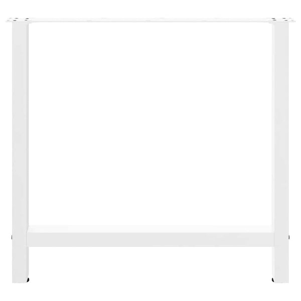 vidaXL Dining Table Legs White 2 pcs. 80x(72-73) cm Steel