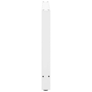 vidaXL Dining Table Legs White 2 pcs. 80x(72-73) cm Steel