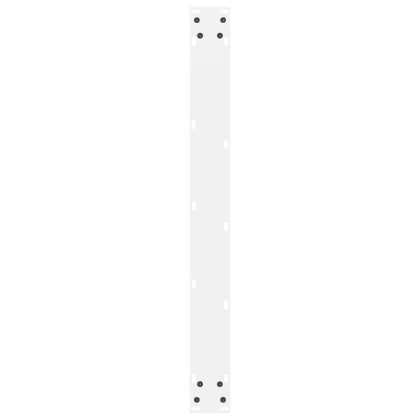 vidaXL Dining Table Legs White 2 pcs. 80x(72-73) cm Steel