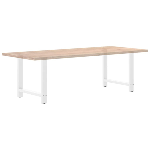 vidaXL Dining Table Legs White 2 pcs. 80x(72-73) cm Steel