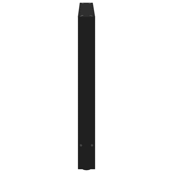 vidaXL Dining Table Legs Black 2 pcs 90x(72-73) cm Steel