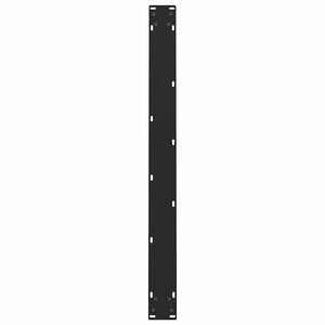 vidaXL Dining Table Legs Black 2 pcs 90x(72-73) cm Steel