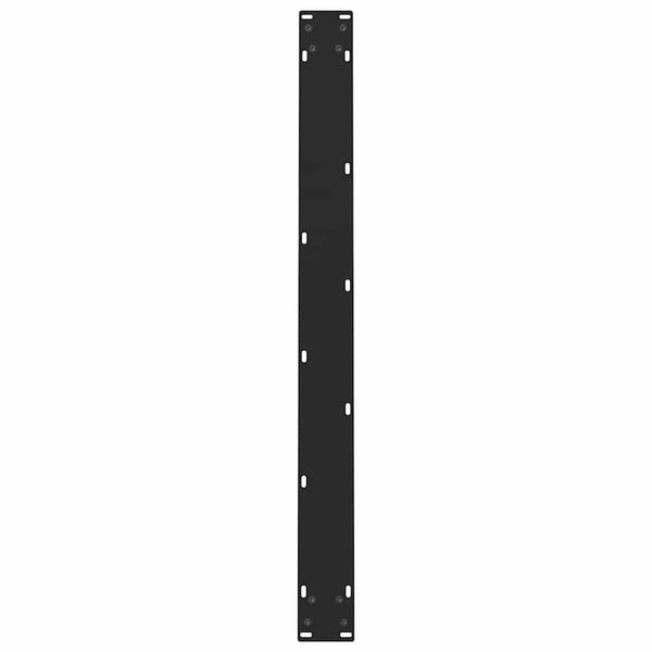 vidaXL Dining Table Legs Black 2 pcs 90x(72-73) cm Steel