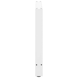 vidaXL Dining Table Legs White 2 pcs. 90x(72-73) cm Steel