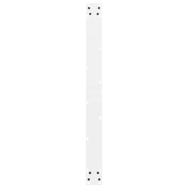 vidaXL Dining Table Legs White 2 pcs. 90x(72-73) cm Steel