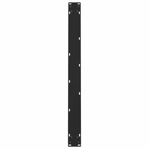 vidaXL Dining Table Legs Black 2 pcs. 100x(72-73) cm Steel