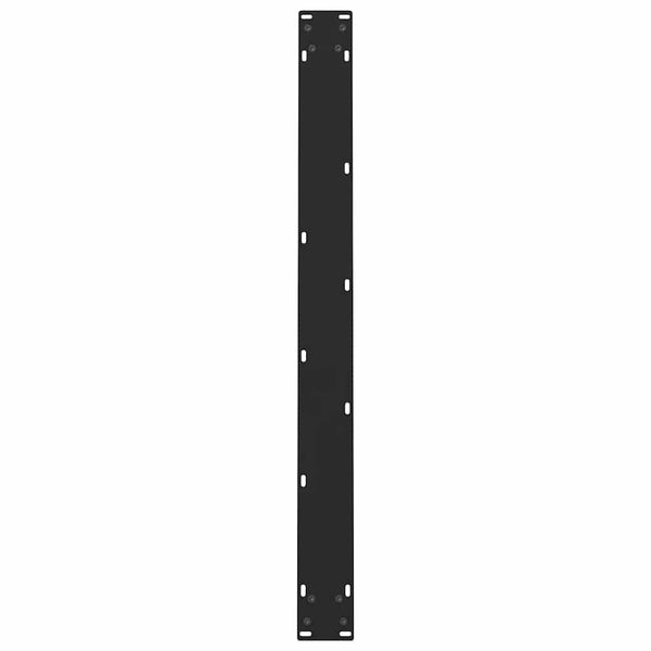 vidaXL Dining Table Legs Black 2 pcs. 100x(72-73) cm Steel