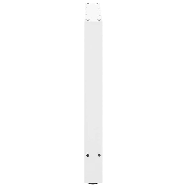 vidaXL Dining Table Legs White 2 pcs. 100x(72-73) cm Steel