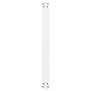 vidaXL Dining Table Legs White 2 pcs. 100x(72-73) cm Steel