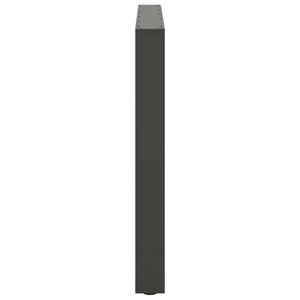 vidaXL Dining Table Legs Anthracite 2 pcs. 100x(72-73) cm Steel