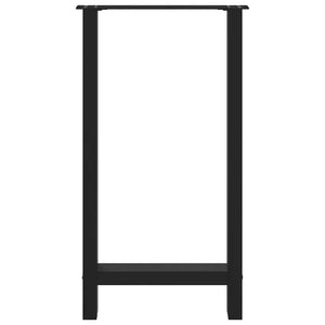 vidaXL Bar Table Legs Black 2 pcs 40x(90-91) cm Steel