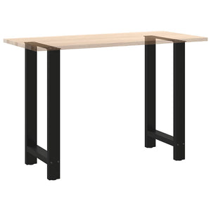 vidaXL Bar Table Legs Black 2 pcs 40x(90-91) cm Steel