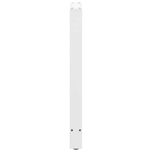 vidaXL Bar Table Legs White 2 pcs 40x(90-91) cm Steel