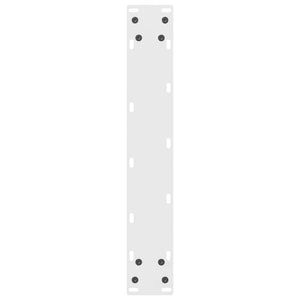 vidaXL Bar Table Legs White 2 pcs 40x(90-91) cm Steel