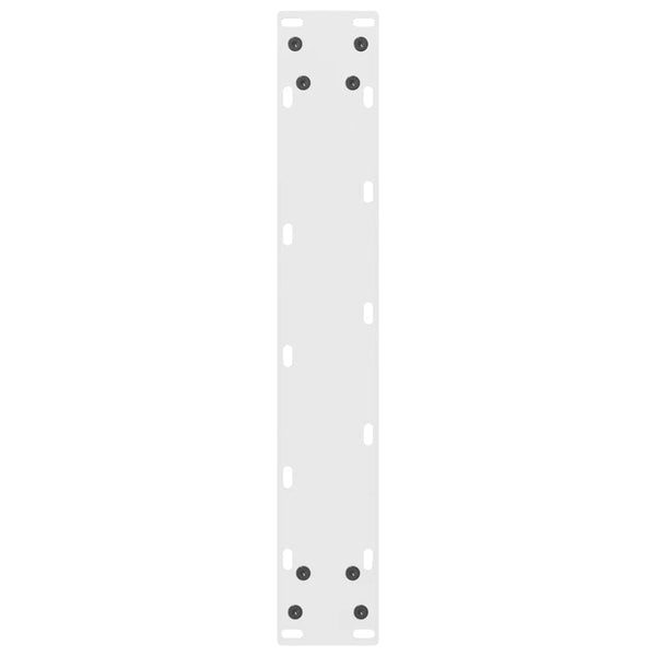 vidaXL Bar Table Legs White 2 pcs 40x(90-91) cm Steel